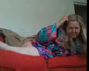 Chubby Mom Teasing On Webcam