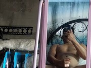 Pinoy jakol mirror fun,  jakol habang solo ang kwarto