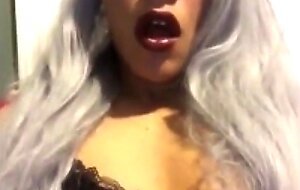 Asian Crossdresser Jerks Off