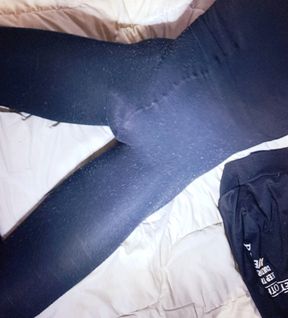 masturbating leggings jerk off