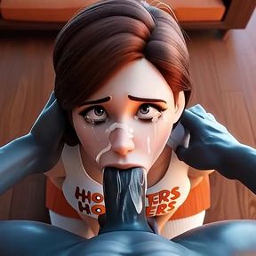 Gagging Deepthroat Blowjob - Taking Massive Cock Down Throat