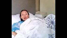 Holiday Morning Bliss: Busty Natural Mature Beauty Shares the Best Gift With You