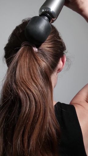 Woman with ponytail