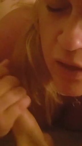 Sucking and Talking with BF While His Big Friend Fucks Me Good