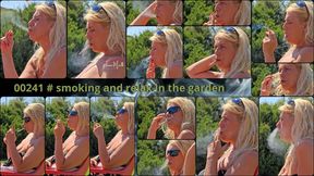00241 # smoking and relax in the garden