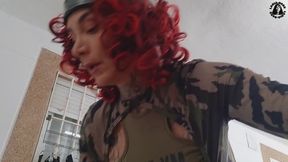 Horny military workout