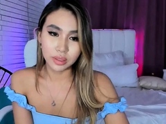 Super hot busty and booty asian teen webcam teasin