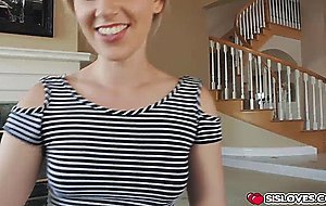 Stepbrother shocked when his stepsister suck his big boner