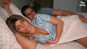 Stepson shares bed with his stepmother's MILF friend
