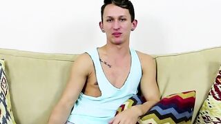 Confident and sexy twink Jessie Douglas gets a little help