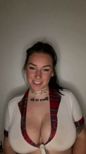 Busty british college teen dominant JOI