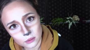 Blonde beauty whispers seductive secrets in thrilling forest encounter