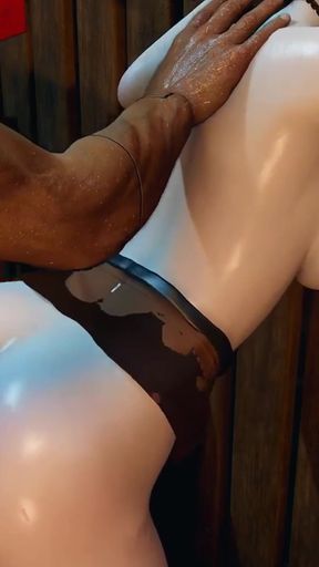 3D Big Boobs Slut Wearing Sexy Lingerie Got Her Asshole Fucked so Hard