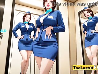 “YOU’re Hired If YOU Take My Load” – Sexy Elevator Attendant Bounces on Schlong & Gets Filled in Stuck Elevator – Uncensored AI Comics