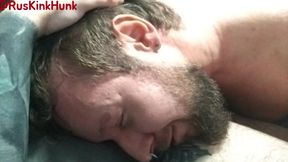 The hairy bear came inside me several times, and then he fisted me