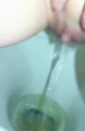 bitch pussy  golden shower first thing this morning