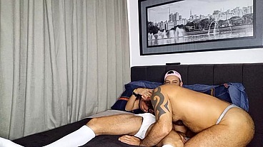 Foda completa com Luiz Bear,ursão me deu gostoso esse rabo