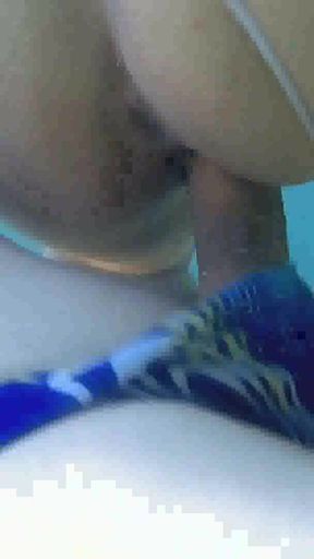 Luna sucks her mouthpiece underwater before getting fucked   Clip 2