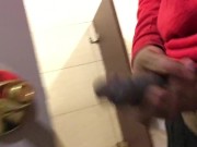 Almost caught Jerking off In work Bathroom