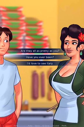 Summertime saga: hot Italian MILF from the pizzeria ep 55