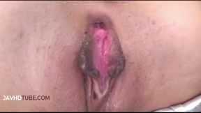 Miriya Hazuki gives a hot Japanese Blowjob before getting a Creampie in her Asian Pussy