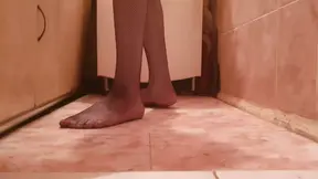 Sissy enema fetish in the bathroom