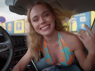 My hawt stepmother sucks my dick in the supermarket car park during the time that we await for my step father