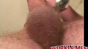 Mature guy gets his dick jerked off by an unknown guy