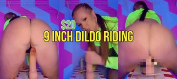 9 inch Dildo Riding