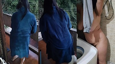 Acordei com a neura da limpeza limpando tudo e quando ele se aproximou de mim me deu um calor