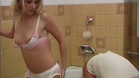 Horn made blond milf gets anal fucked in doggy pose