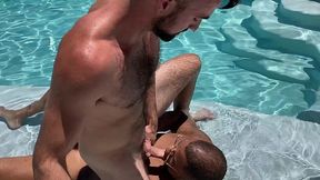 plowing two muscle asses poolside part 2