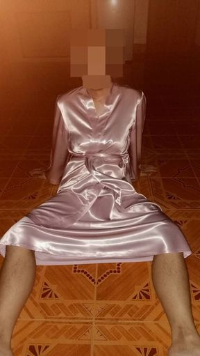 cd dance in satin nightgown