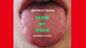Instructional TASTE MY COCK Immersive Audio : Worm Wrangler Sticks Her Cock in You Mouth to Explore Your Wet Hole
