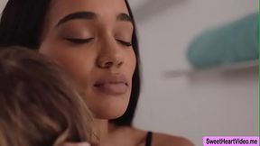 Lesbian Beauties fucks in the bathroom