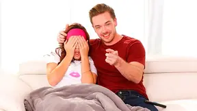 Scary movie night turns into wild fucking when cuddling goes way too far