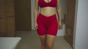 New sports outfit after normal dinner