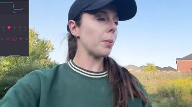 Risky trail hike ends in public orgasm with a lush vibrator