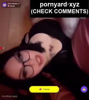 Curious amateur reacts on webcam