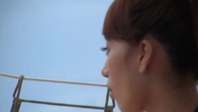 Japanese Wife Deepthroats Hard Cock Under Open Sky on Boat Deck