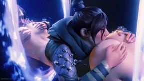 Petite girl with pink pussy swallows herself whole