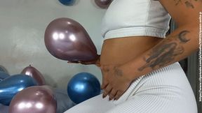 Anita Pervers farting on colorful balloons! Full movie