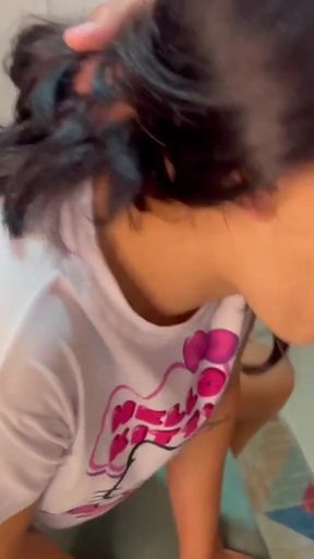 MY LITTLE STEPSISTER WANTS TO DRINK HER MILK   Clip 1