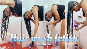 Hair wash fetish
