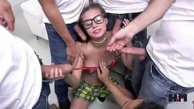 Carolina Sweets Swallowed Five Hungry Rod Machines Deep In Her Throat!