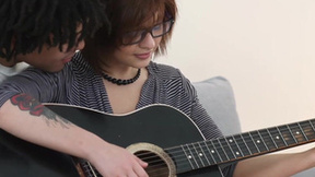 Guitar Tutor Shags 18 y. o. Ginger Wannabe College Girl