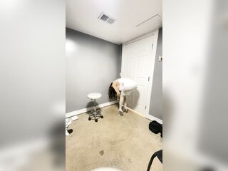 Hawt trans CD hot white suit teasing biggest dick large bazookas and butt