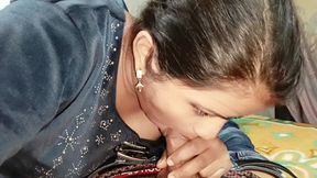 Desi Bhabhi Tight Pussy Fucking Video with Clear Hindi Voice Moaning, with Big Cock Sucking Video