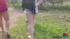 sentando no pau grosso e gemendo muito em um lugar abandonado - em cima do torboga - marcio baiano official e lorrany exotica