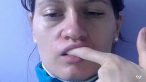 Brushing finger to cam during 6 minutes mp4